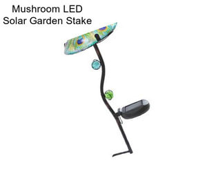 Mushroom LED Solar Garden Stake