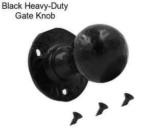 Black Heavy-Duty Gate Knob