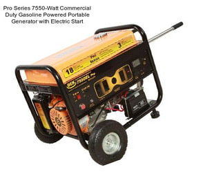 Pro Series 7550-Watt Commercial Duty Gasoline Powered Portable Generator with Electric Start