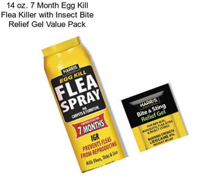 14 oz. 7 Month Egg Kill Flea Killer with Insect Bite Relief Gel Value Pack
