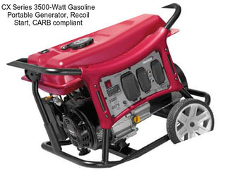 CX Series 3500-Watt Gasoline Portable Generator, Recoil Start, CARB compliant