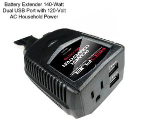 Battery Extender 140-Watt Dual USB Port with 120-Volt AC Household Power