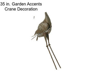 35 in. Garden Accents Crane Decoration