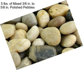 5 lbs. of Mixed 3/8 in. to 5/8 in. Polished Pebbles