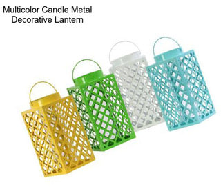 Multicolor Candle Metal Decorative Lantern