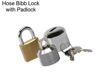 Hose Bibb Lock with Padlock