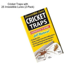 Cricket Traps with 25 Irresistible Lures (2-Pack)