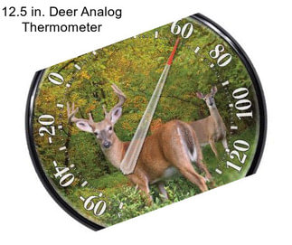 12.5 in. Deer Analog Thermometer