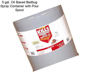 5 gal. Oil Based Bedbug Spray Container with Pour Spout