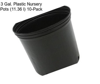 3 Gal. Plastic Nursery Pots (11.36 l) 10-Pack