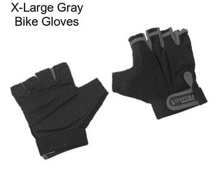 X-Large Gray Bike Gloves