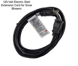 120-Volt Electric Start Extension Cord for Snow Blowers