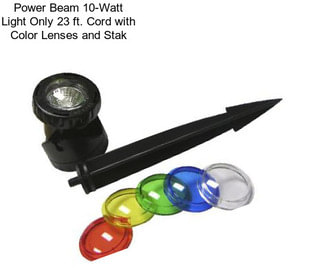 Power Beam 10-Watt Light Only 23 ft. Cord with Color Lenses and Stak