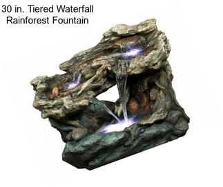 30 in. Tiered Waterfall Rainforest Fountain