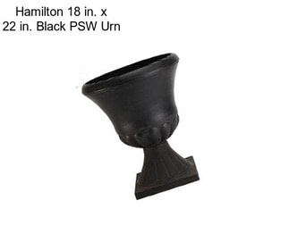 Hamilton 18 in. x 22 in. Black PSW Urn