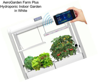 AeroGarden Farm Plus Hydroponic Indoor Garden in White