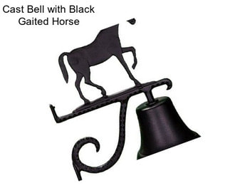 Cast Bell with Black Gaited Horse