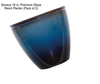 Seneca 16 in. Premium Glaze Resin Planter (Pack of 2)