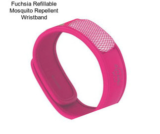 Fuchsia Refillable Mosquito Repellent Wristband