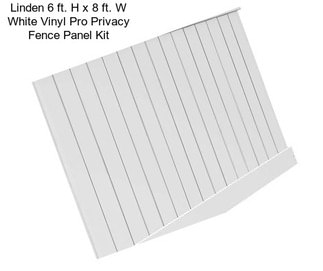 Linden 6 ft. H x 8 ft. W White Vinyl Pro Privacy Fence Panel Kit