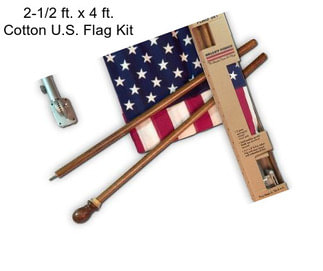 2-1/2 ft. x 4 ft. Cotton U.S. Flag Kit