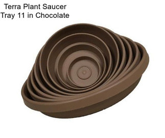Terra Plant Saucer Tray 11 in Chocolate
