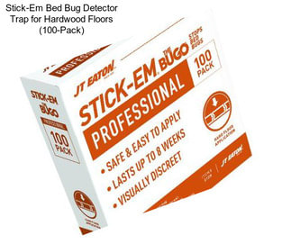 Stick-Em Bed Bug Detector Trap for Hardwood Floors (100-Pack)