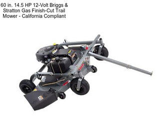 60 in. 14.5 HP 12-Volt Briggs & Stratton Gas Finish-Cut Trail Mower - California Compliant