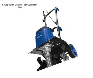 8-Amp 12-In Electric Tiller/Cultivator, Blue