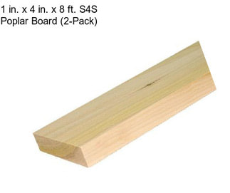 1 in. x 4 in. x 8 ft. S4S Poplar Board (2-Pack)