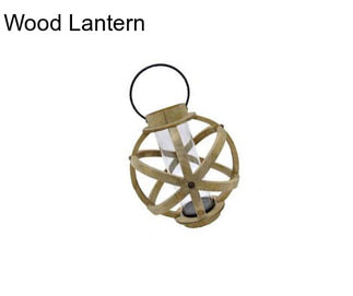 Wood Lantern