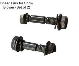 Shear Pins for Snow Blower (Set of 2)
