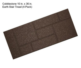 Cobblestone 10 in. x 36 in. Earth Stair Tread (4-Pack)
