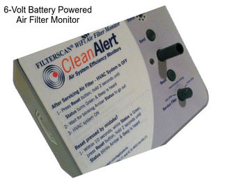 6-Volt Battery Powered Air Filter Monitor