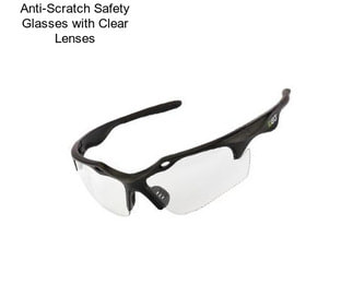 Anti-Scratch Safety Glasses with Clear Lenses