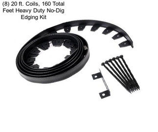 (8) 20 ft. Coils, 160 Total Feet Heavy Duty No-Dig Edging Kit