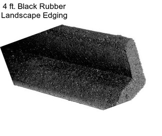 4 ft. Black Rubber Landscape Edging