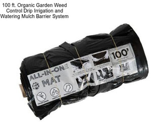 100 ft. Organic Garden Weed Control Drip Irrigation and Watering Mulch Barrier System