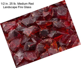 1/2 in. 25 lb. Medium Red Landscape Fire Glass