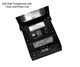 200 Watt Transformer with Timer and Photo Cell