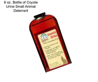 8 oz. Bottle of Coyote Urine Small Animal Deterrent