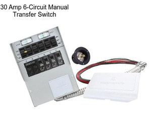 30 Amp 6-Circuit Manual Transfer Switch