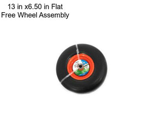 13 in x6.50 in Flat Free Wheel Assembly