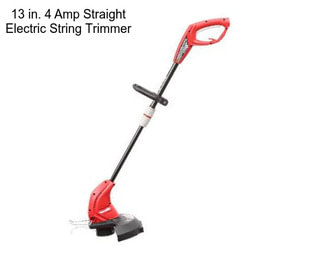 13 in. 4 Amp Straight Electric String Trimmer