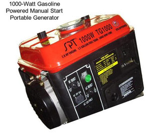 1000-Watt Gasoline Powered Manual Start Portable Generator