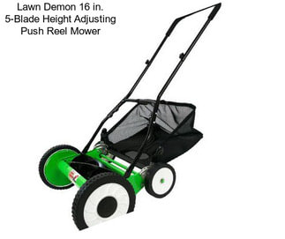 Lawn Demon 16 in. 5-Blade Height Adjusting Push Reel Mower