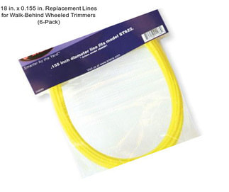 18 in. x 0.155 in. Replacement Lines for Walk-Behind Wheeled Trimmers (6-Pack)