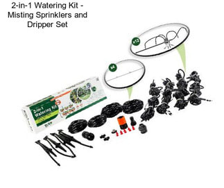 2-in-1 Watering Kit - Misting Sprinklers and Dripper Set