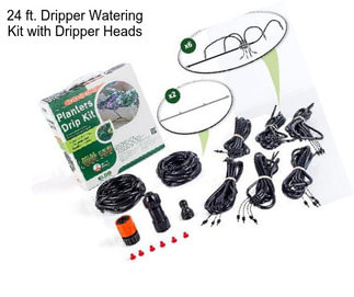 24 ft. Dripper Watering Kit with Dripper Heads