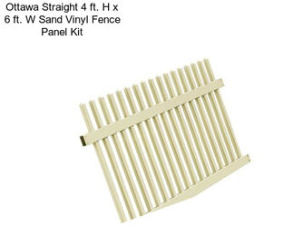 Ottawa Straight 4 ft. H x 6 ft. W Sand Vinyl Fence Panel Kit